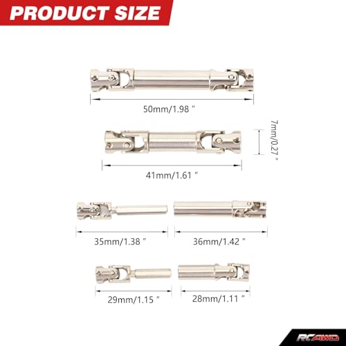 RCAWD Steel Center CVD Drive Shaft for 1/18 FURITEK FX118 Fury Wagon RTR Series Upgrades Part