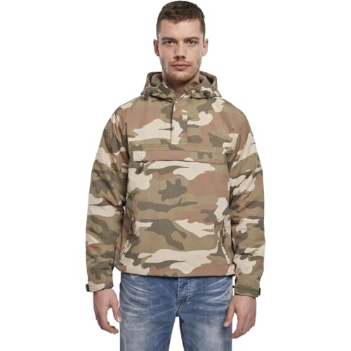 Image of Men's Fleece-Lined Quarter Zip Windbreaker Pullover