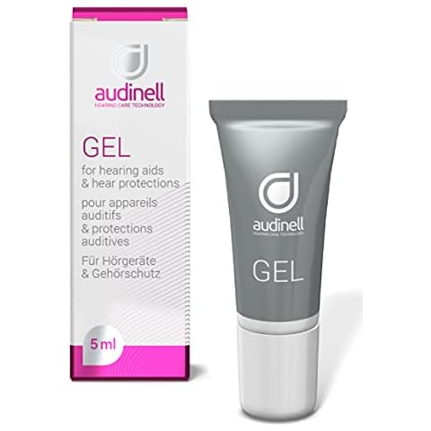 Audinell Ear Gel (5ml) | For Itchy Ears, Dry Skin, Rash, Eczema, Dermatitis | Naturally Hydrates, Moisturizes, Lubricates Ear Canal | Aids Insertion of Hearing Devices, Earbuds, Earplugs, Earmold Cover