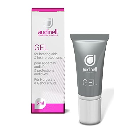 Audinell Ear Gel (5ml) | For Itchy Ears, Dry Skin, Rash, Eczema, Dermatitis | Naturally Hydrates, Moisturizes, Lubricates Ear Canal | Aids Insertion of Hearing Devices, Earbuds, Earplugs, Earmold