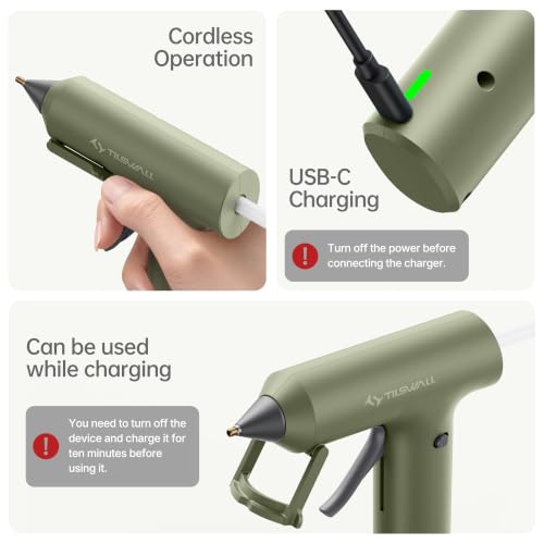 Tilswall 2Ah Cordless Glue Gun