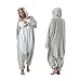 SimZoo Adult Animal Onesie Pajamas, Men and Women's Animal Cosplay Seal Costume Sleepwear, One-Piece Unisex Homewear Medium