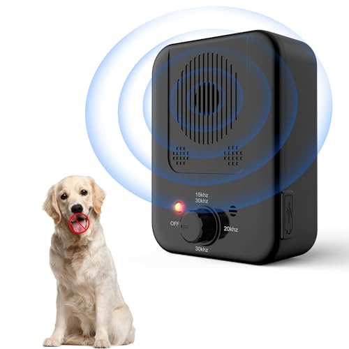 Flonpinual Dispositivo antilatido para cães, dispositivos de dissuasão de controle ultrassônico de l
