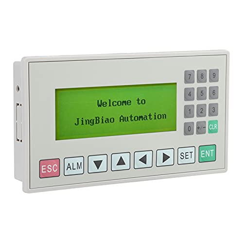 Nimomo Pantalla de Texto, 3,7 Pulgadas LCD Text Display OP320-A Pantalla de Texto, Visualización de Texto HMI Compatible con Puerto de Comunicación S485/RS232 con Cable para PLC