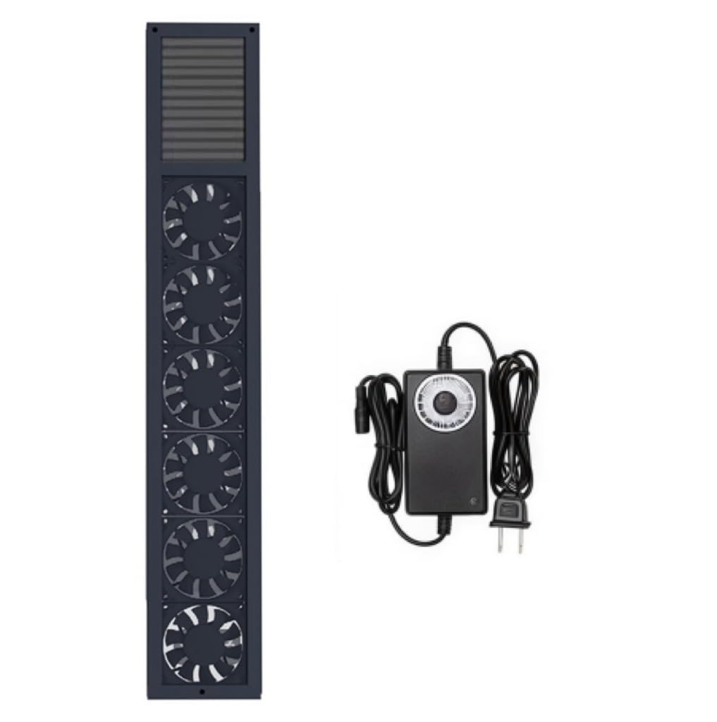 Ventilador Vertical De Ventana，Extractor Para Ventana Corredera，Volumen De Aire Ajustable，Instalación Retráctil Sin Perforar 53-120cm，2800RPM Para Dormitorio Cocina Oficina Baño(Black,81-120cm)