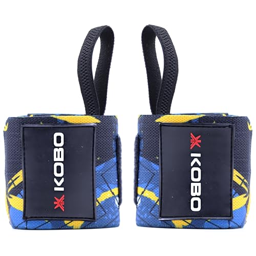 Image of Kobo Weight Lifting Wrist Support Professional Wrist Wrap Braces for Men & Women