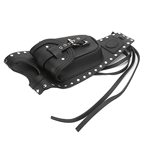 BOLSA PARA DEPÓSITO DE COMBUSTIBLE PARA MOTO CARTERA PARA TELÉFONO DE CUERO ARTIFICIAL NEGRO DOCUMENTOS XLX1000 XL1200X XLH883 RIDERS