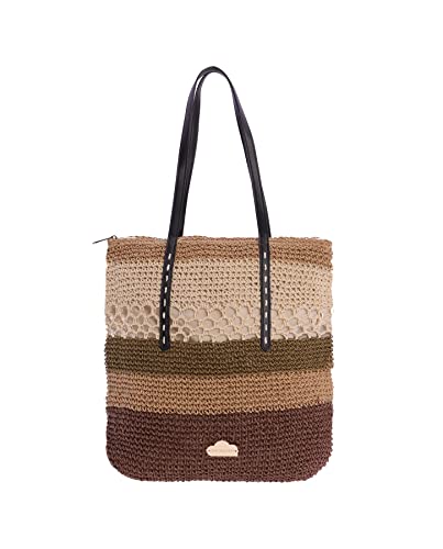 DON ALGODON, Bolsa playa, Capazo Playa, Bolso playa Grande impermeable con cremallera, SVE Natural