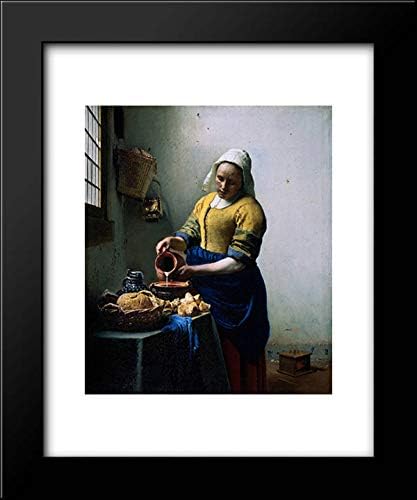 The Kitchen Maid 15x18 Framed Art Print by Johannes Vermeer