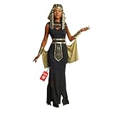 Morph Disfraz Cleopatra Mujer, Traje Diosa Egipcia con Accesorios, Disfraces para Carnaval y Halloween, M
