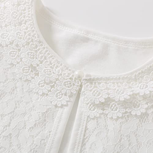 Girls Bolero Shrugs 3/4 Long Sleeve Light-Weight Bolero Cardigan Dress Cover Up for Communion3