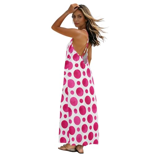 Robe spaghetti dos nu ample et douce pour rester fraîche en été