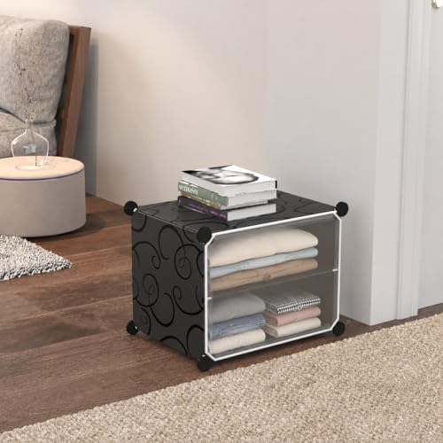 Image of Plastic Rack for Storage, Foldable Wardrobe for Clothes, Collapsible Wardrobe, Wrdrobe Clothes Organizer, Clothes Storage Wardrobe, Cupboard for Clothes Plastic