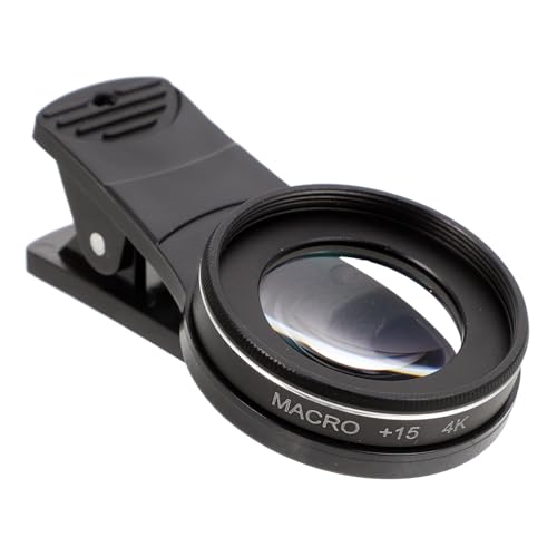 Hemobllo Externes Makroobjektiv Für Smartphone-kameras Optische Linse Hochauflösende Vergrößerungslinse Mit Cliphalterung Robustes Glas Und Aluminium