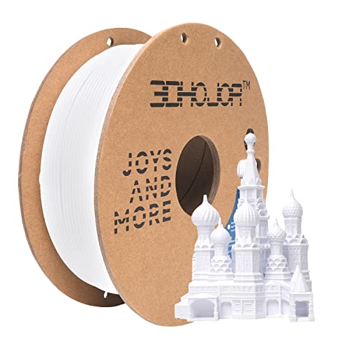 Image of 3DHoJor PLA Pro Filament 1.75mm Cold White,PLA Plus Filament, Odor Free, Clog Free 3D Printer Filament,1kg Cardboard Spool (2.2lbs), Dimensional Accuracy + /- 0.03 mm, Fit Most FDM 3D Printer