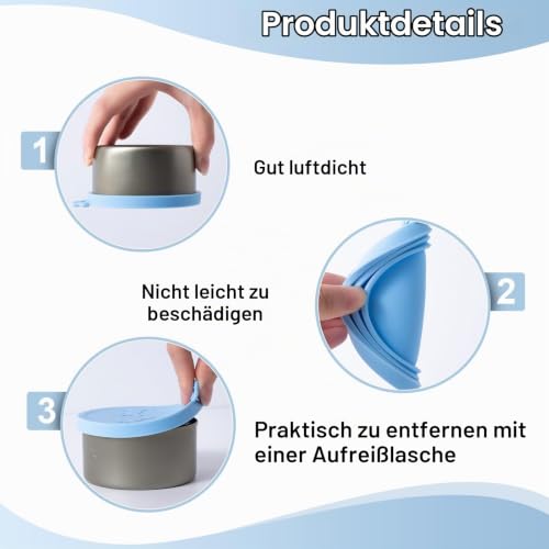 SLSON 4 Stück Tierfutter-Dosendeckel für Haustier Futteraufbewahrung Universal-Silikon-Dosendeckel für Dosenfutter für Hunde und Katzen,4 Farben