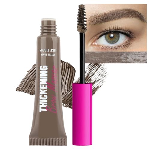 Tinted Thickening Brow Mascara,Tinted Eyebrow Gel,Waterproof, Transfer-proof, Brush to Fill in...