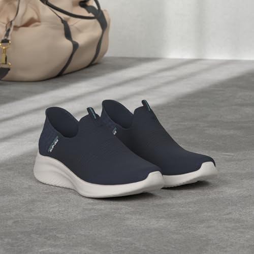 Skechers Sport Women's Women's Hands Free Slip Ins Ultra Flex 3.0 Smooth Step Sneaker, Navy, 7 Wide2