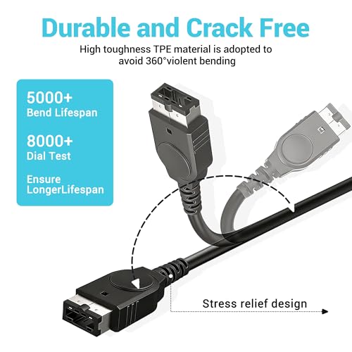 Image of Charger for Gameboy Advance sp, GBA SP Charger Cable Cord for Nintendo DS Original Console(NDS) /Game Boy Advance SP