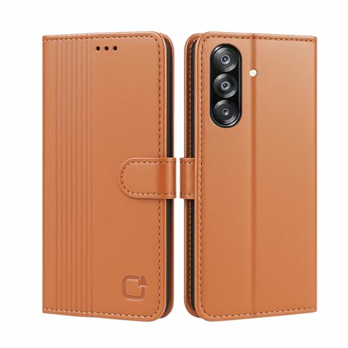 Image of AIBEX Shock Proof Flip Compatible for Samsung F17 5G / Samsung A17 5G / Samsung A26 5G Flip Cover Leather Finish | Inside TPU with Card Pockets | Wallet Stand | Complete Protection Flip Case