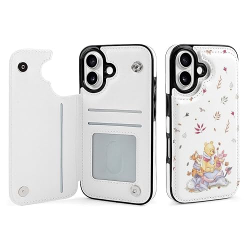 iPhone 16 ケース 手帳型 くまのプーさん アニメ 全機種対応 カード収納 スマホケース 財布型 カバー 携帯ケース おしゃれ 全面保護 Puレザー スタンド機能 誕生日 プレゼント