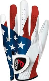 USA Flag Golf Gloves with Perfect Grip for Men and Women,Golf Glove American Flag Left Hand-Golf Glove Men Left Hand/Right Hand,Golf Glove Women Left Hand/Right Hand by Raulam Int.