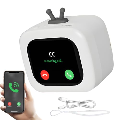 Altavoz portátil – Reproductor de música con diseño de TV, dispositivo de audio multiusos con pantalla táctil inalámbrica para camping, playa, universidad, gimnasio, senderismo, reunión, dormitorio o