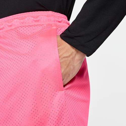 Nike Men's Dri-FIT 5" Mesh Basketball Shorts (HV1880-645, Hyper Pink/White)4