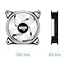 Aigo Halo LED Ring Fan 120mm Silent Sleeve Bearing PC CPU Cooling Neon Quite Clear Case Fan Mod 4 Pin/3 Pin for Computer Cases CPU Coolers and Radiators