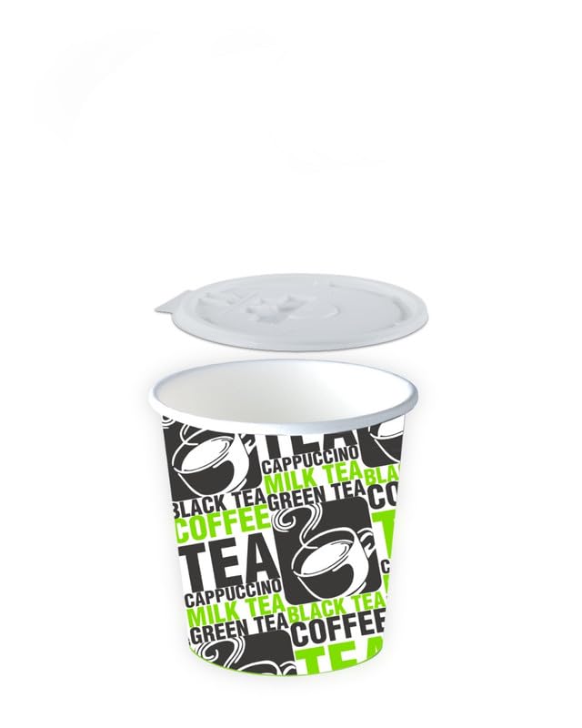 KeyLine Packs Disposable Paper Glasses Set, Cups for Drinking & Serving ...