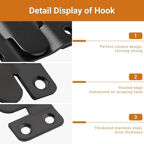 Image of 16Pcs Stainless Steel Interlock Hanging Buckle,Flush Concealed Mount Brackets Stainless Steel Z Clip Bracket Interlock Hanging Buckle Mountain Buckle for Picture Display Art Gallery
