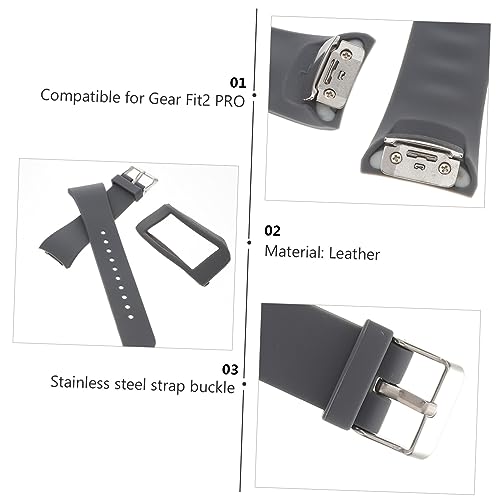 CHILDWEET 1set Watch Replacement Band Protective Case for Stylish Grey Bracelet Strap Ergonomic Design Material Comfortable Fit4