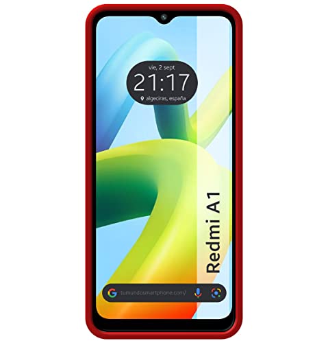 Tumundosmartphone Silicone Liquid Ultra Soft Case for Xiaomi Redmi A1 Red - Image 3