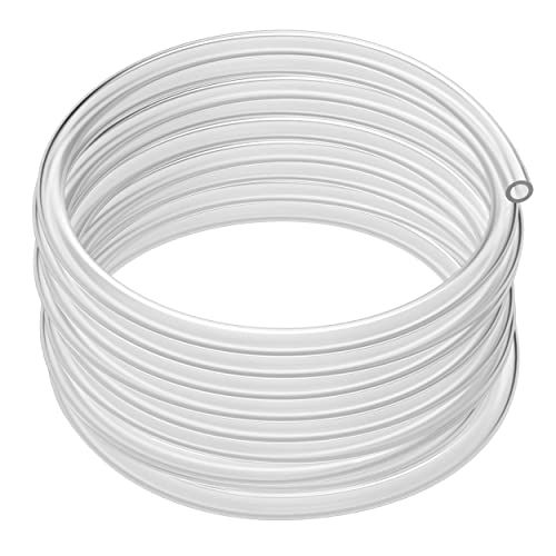 Tubo de vinilo, tubo de plástico, diámetro interior de 1 pulgada x 1-1/4 pulgadas de diámetro exterior, 50 pies, manguera transparente, manguera de 1 pulgada, tubo transparente, manguera de plástico,
