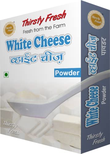 Thirsty Fresh White Cheese Powder Cheddar – Ready to Use for Pizza and Pasta (300g, Pack of 3 x 100g)