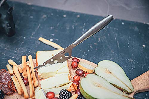 Boska 357603 Stainless Steel Cheese Knife - Copenhagen Nr.2 For All Types Of Cheese - Multi-Functional Cheese Slicer - Handheld Slicer - Silver Non-Stick - Dishwasher Safe thumb #6