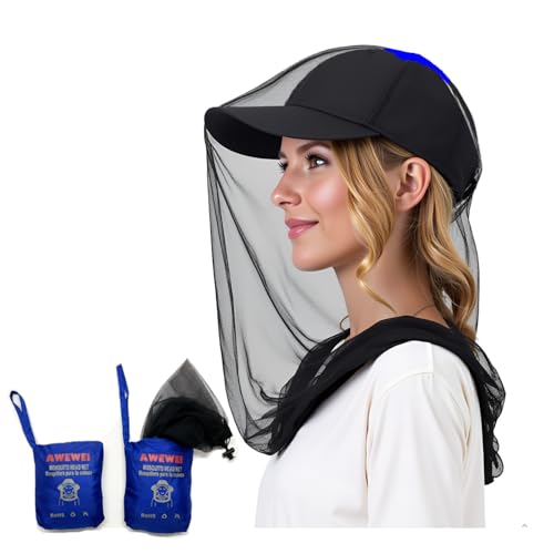 Mosquito Head Net Blue Black & Black miniatura 1