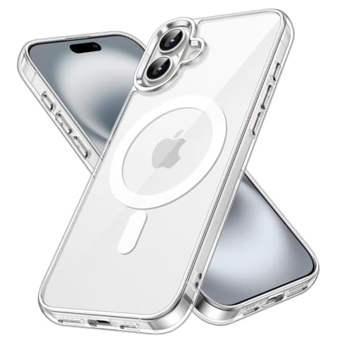 Image of BATCHONE Back Cover for iPhone 16 | Compatible with MagSafe | Premium Polycarbonate | Slim (Transparent) (Pack of 1)