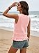 LOMON Sweater Vest Summer Cute Knit Beach Cover Ups Spring Resort Wear Boho Cotton Business Casual Country Concert Outfits Vacation (Pink,XL)