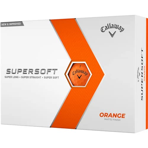 Callaway Golf 2023 Supersoft Matte Orange Personalized Golf Balls