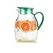 kerryshop Tetera Jarra de Vidrio con Tapa y Mango, Jarra de Jugo de Vidrio con Tapa y Mango, Jarra Tetera Eléctrica (Color : Green)
