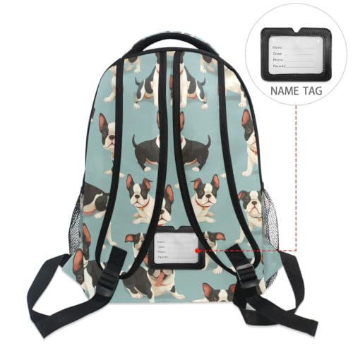 Sac à dos scolaire chiens mignons avec motifs imprimés originaux