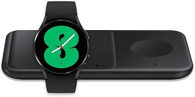 Samsung Galaxy Watch 4 44mm Smart Watch LTE - Black (US Version) with  Samsung Wireless Charger Fast Charge Pad Duo (2021),Black : Clothing, Shoes  \u0026 Jewelry