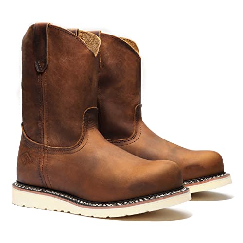 Bonanza Boots FRONTIER PLUS 10" Wellington Work Boot: Full-grain Leather & Slip-resistant Outsoles2