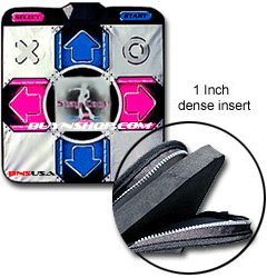 BNS USA PSX/PS1/PS2 Ultra NX Dance Dance Revolution Dance Pad Combo (2 Pads) with Enhanced sensisitive circuit sheet, raised button, non slip bottom & wider buttons