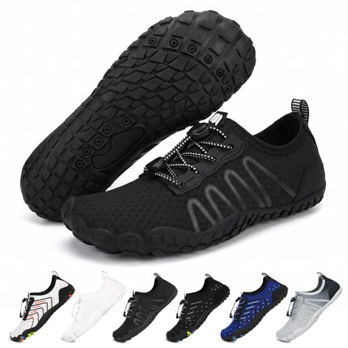 Image of Hike Barefoot Shoes Women Men Footwear, Wide Toe Box Water Shoes, Quick-Dry Zero Drop Comfortable & Non-Slip Pro Barefoot Beach Swim Minimalist Grounding Shoe for Walking Hiking