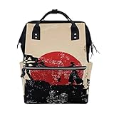 FANTAZIO Mummy Bag Rucksack Retro Japanische Kampfschule