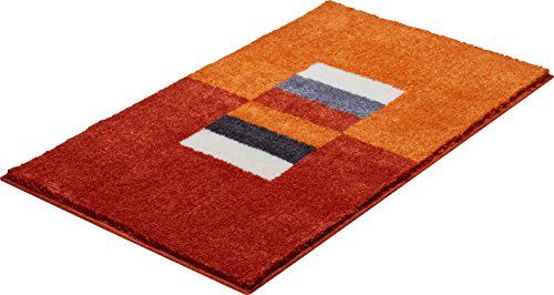 Linea Due bath rug, ultra soft and absorbent, anti slip, CAPRICIO, 60x100 cm, Orange