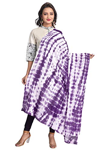Image of Women's Pure Cotton Traditional Authentic Shibori Tie Dye Dupatta Chunni
