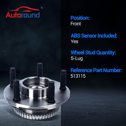 Autoround 513115 Front Wheel Hub Assembly Fits 1994-2004 Ford Mustang by Autoround - Used condition - Image 3